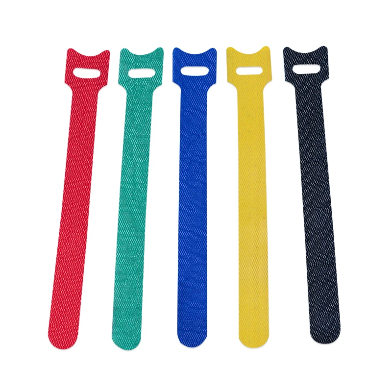 Cable Tie Cat-type Data Cable Organizer Multi-color Wire Binding Self-adhesive Velcroes Hot Wholesale Nylon Injection Single