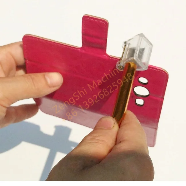 leather diary book painting edge colouring inking machine