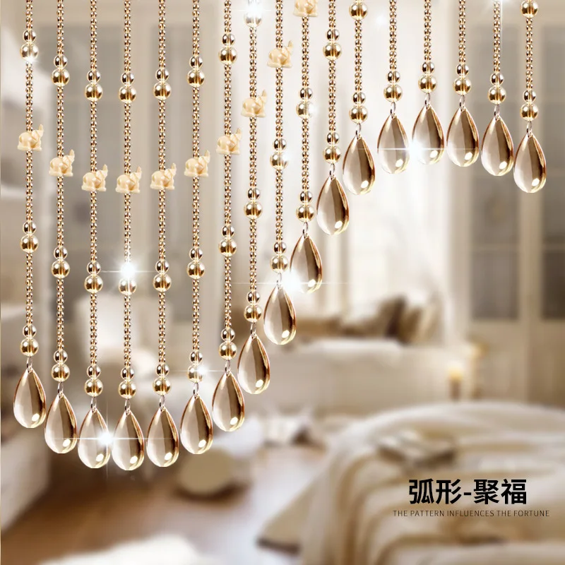 New Design Hot Sell Crystal Curtain Beaded Door Curtain for Wedding Decorations