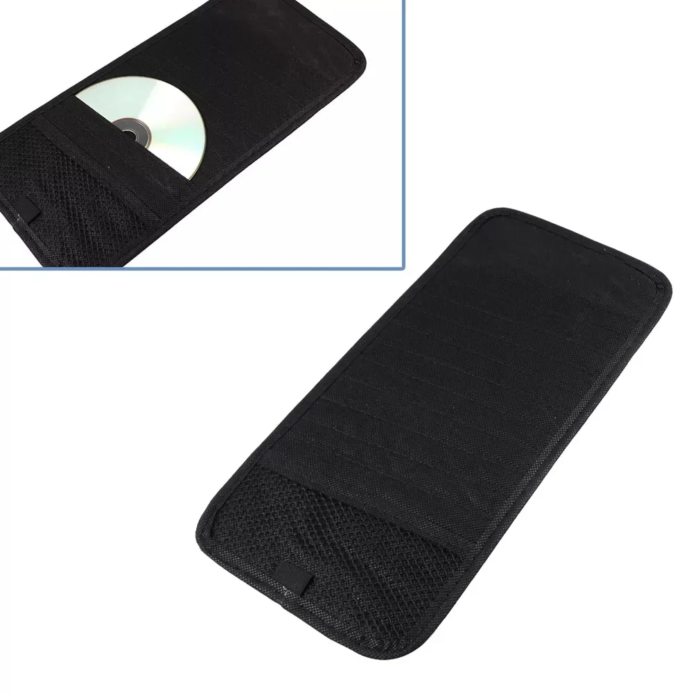 Sun Visor Car Organizer 12 Pieces Cd Pocket Nylon Disk Card Holder Dvd Cd Visor Board Cd Holders Car Visor
