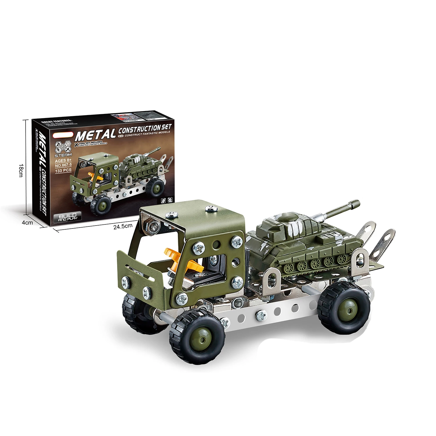 3D металлический строительный блок