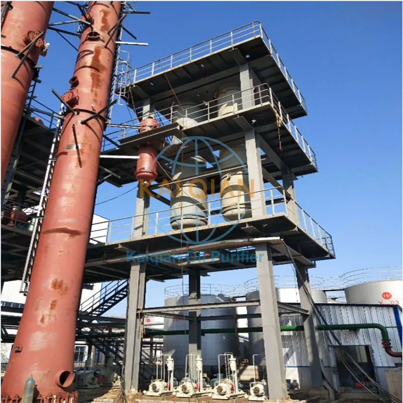 Thin Film Evaporator Technology Used Lubricant Oil Refinery to Base Oil Waste Oil Recycling