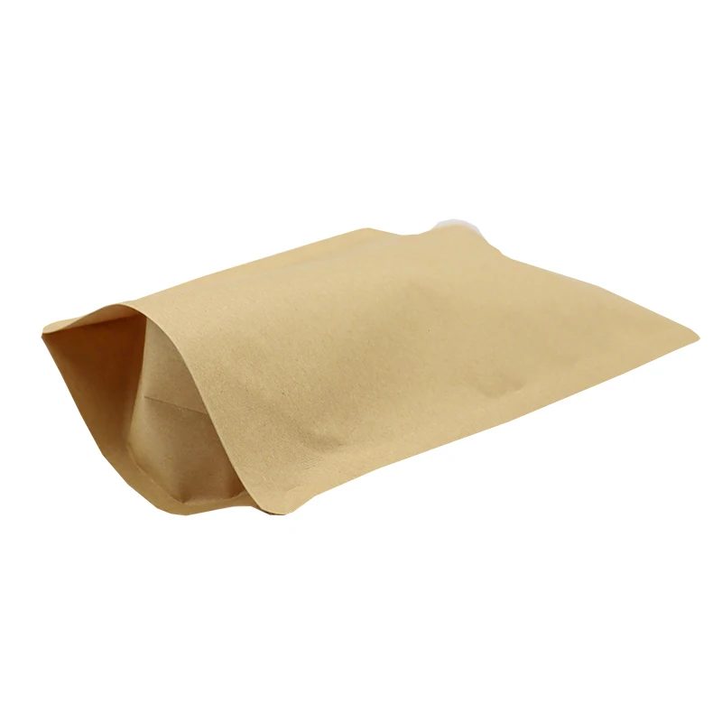 Eco friendly brown white black craft paper spout pouch kraft paper bag food grade biodegradable spouted pouches for liquid
