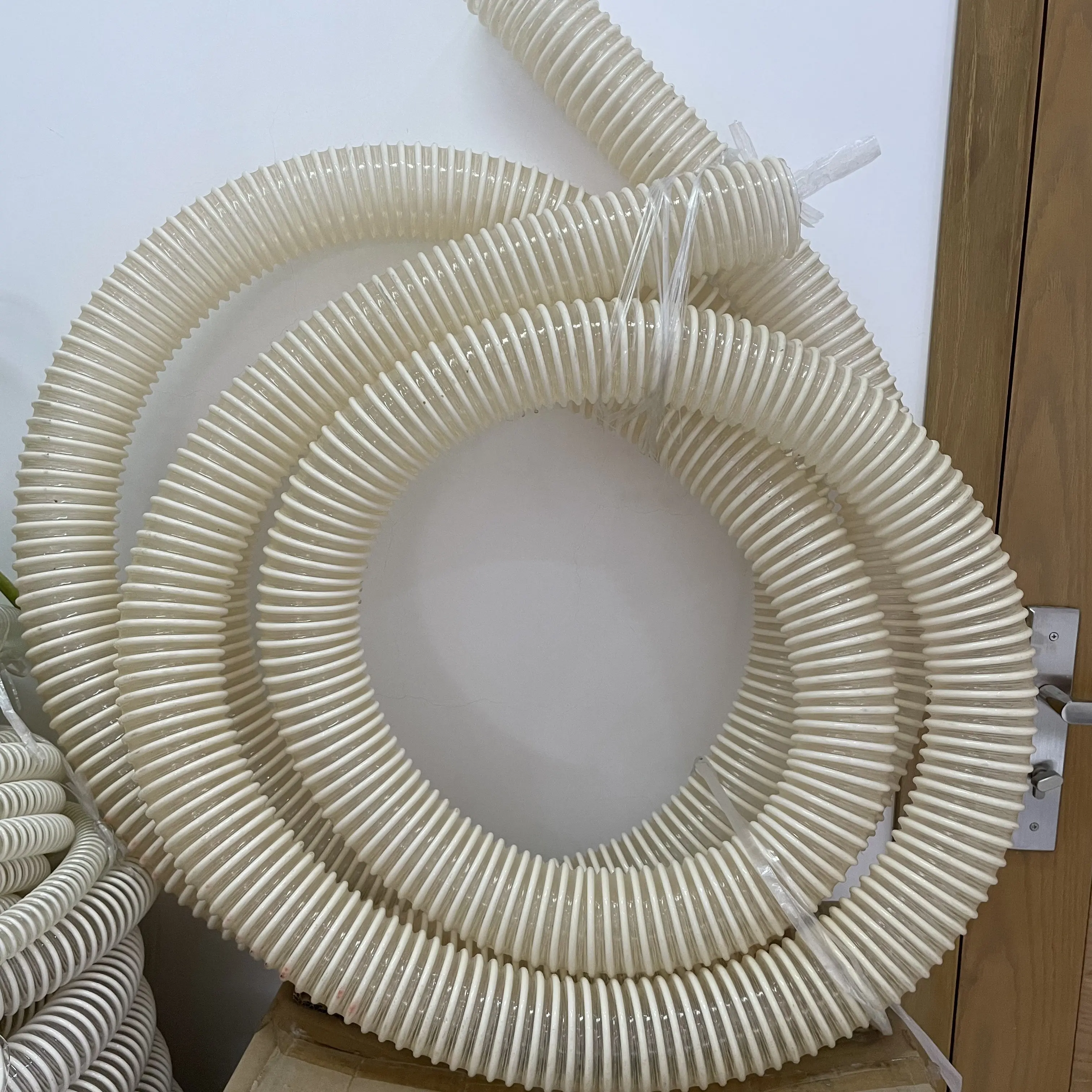 PVC suction and pressure  hose for liquids  water pump hose PVC spiral hose  reinforced plastic pipe  air conditional drain pipe