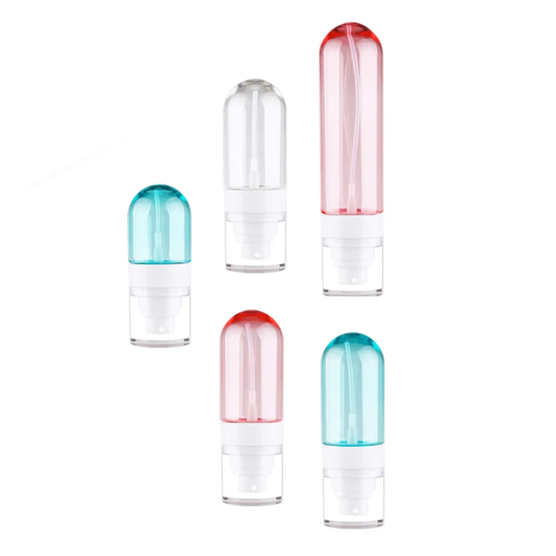 Blue Facial Cleanser Pump Covers Bottle Skin Care Container Hand Sanitizer Spray Empty Plastic Upside Down Pump Bottle Gel