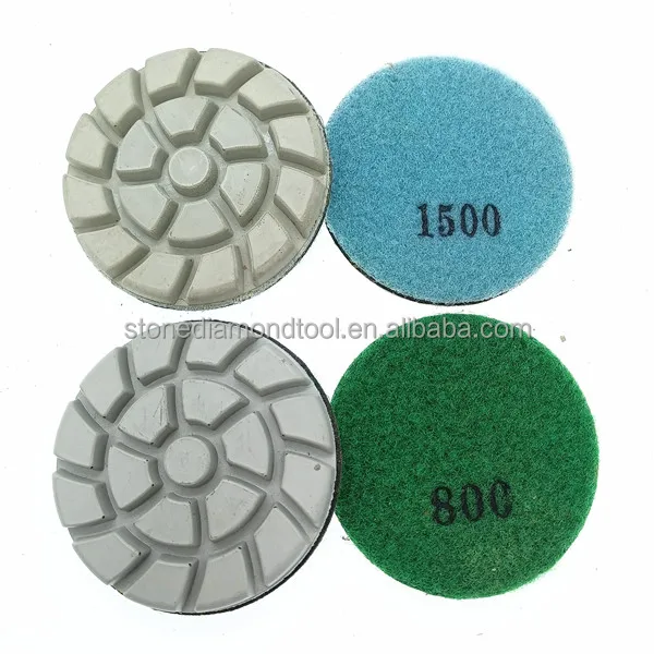 3 inch High Shine Dry diamond Polishing pad for concrete floor