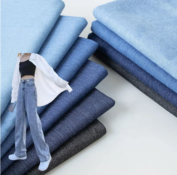 Denim Fabric Cloth Fabric Indigo Cotton Slub Denim Tops Fabric Manufacturer