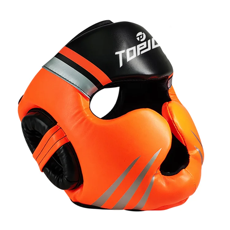 Оптовая продажа Кожаные боксерские головные уборы шлем спарринговая Экипировка боксерская защита головы