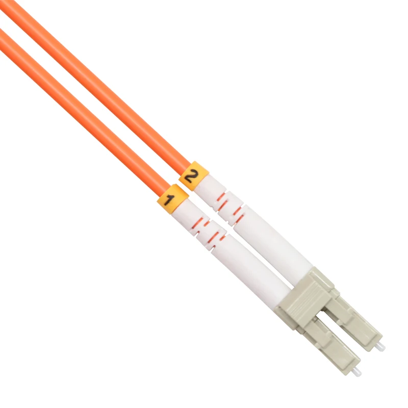 VCOM Low Insertion Loss Optical Network Drop Cable 3 Meters ST to LC Duplex Multimode OS2 Fiber Optic Patch Cord