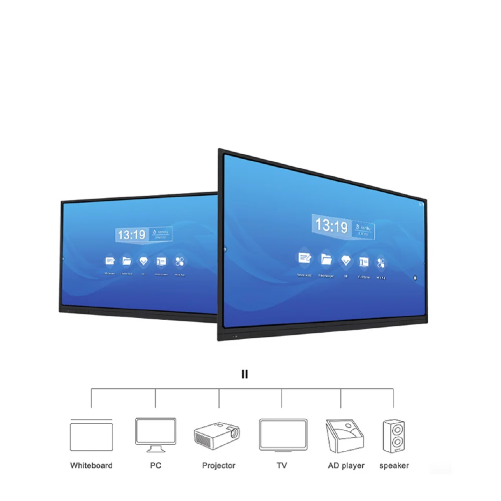 55 65 70 75 86 100 Inch smart screens Infrared interactive flat panel blackboard lcd touch screen office white board