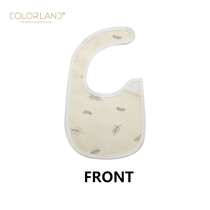 
Colorland TOP SALE 3pcs cotton baby bibs with waterproof layer 