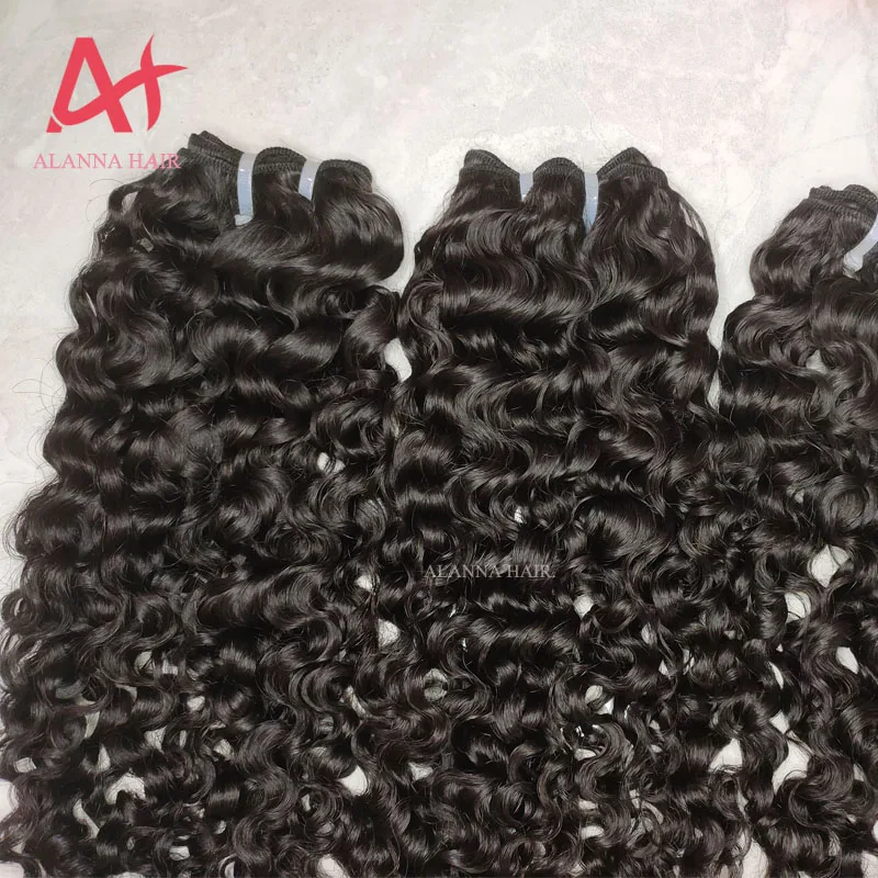 
Alanna Hair Hot Selling Highest Quality Raw Cambodian Hair Unprocessed Can Be Dyed Human Cambodian Deep Wave Curly 10