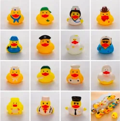 Wholesale little yellow duck shower toys animal squeeze bubble cosplay duck bath toys baby bath toys ducks for toddlers