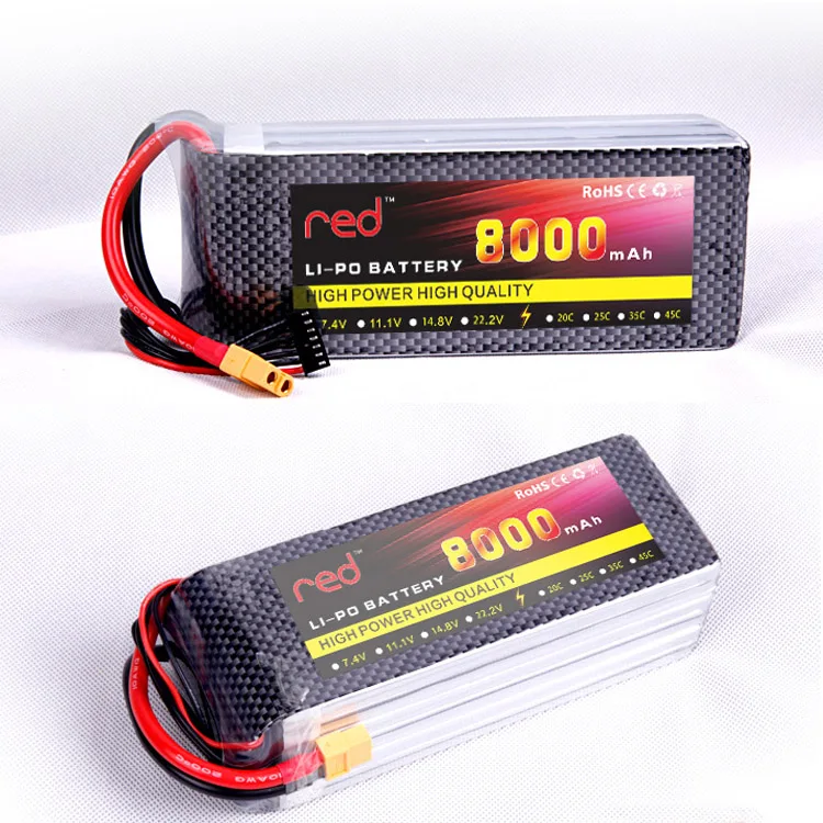 Электрический Радиоуправляемый автомобильный аккумулятор 35C 70C 8000mah 6000mah 10000mah 3S 4S 6S 12S Lipo с T/Xt60 штекер для радиоуправляемых моделей