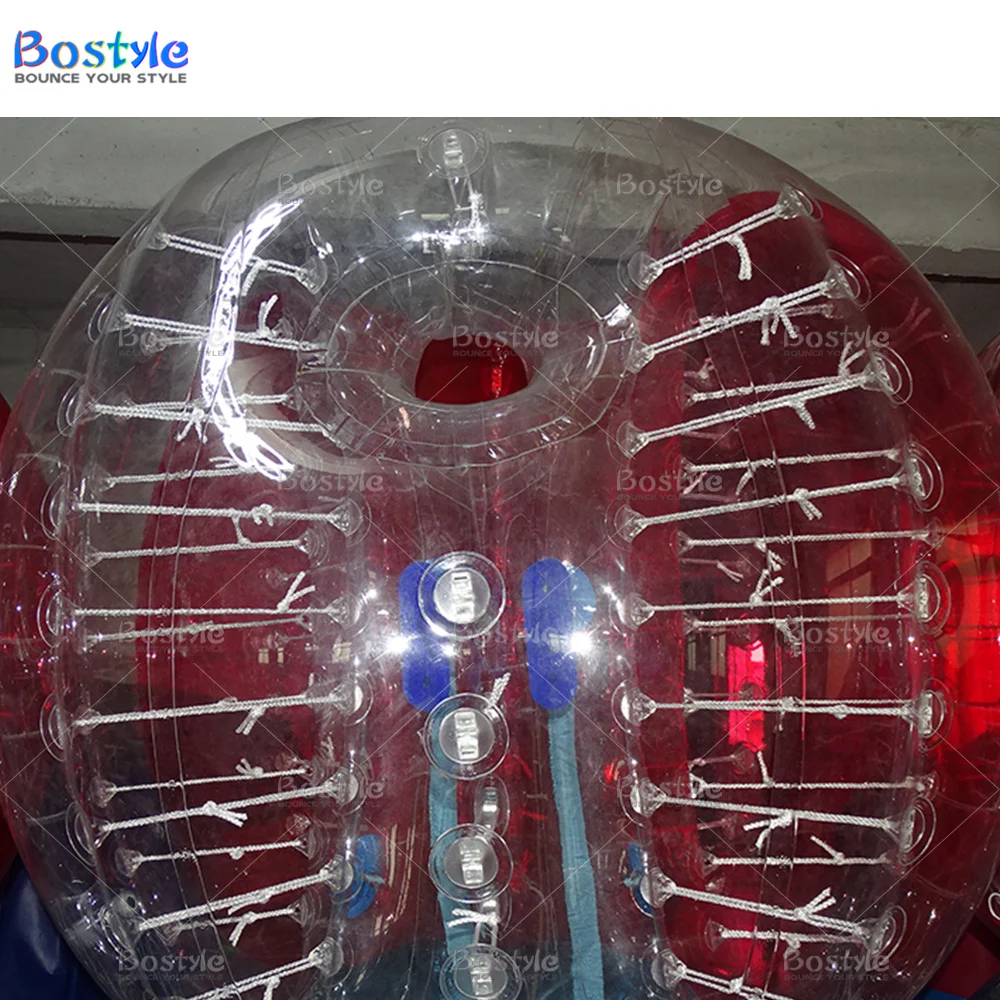 Clear TPU Bubble Soccer Ball Inflatable Bouncy Bumper Ball with hole For Adult