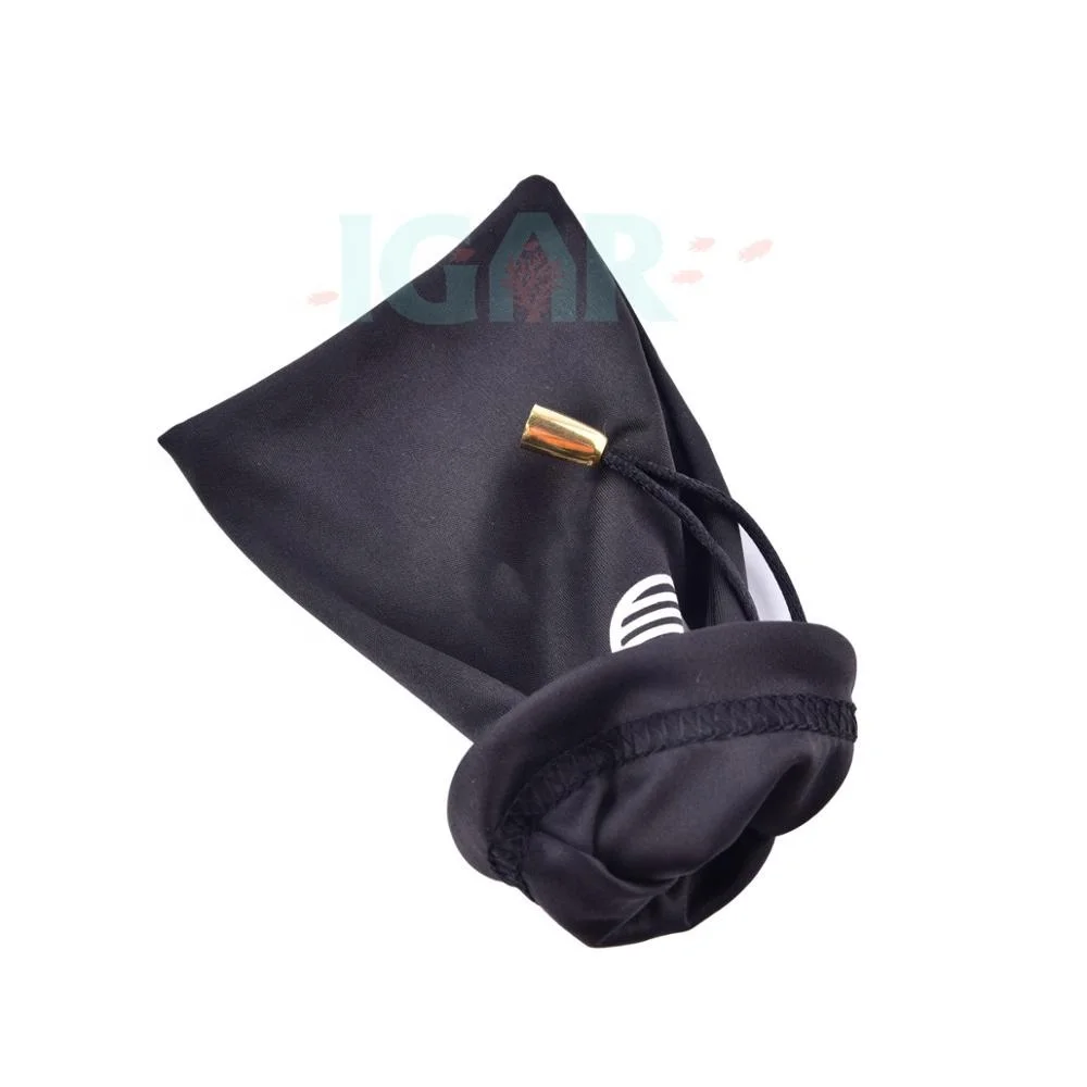 Black Microfiber Sunglasses Glasses & Cell Phone Gadgets Accessories Sleeve Bag Pouch with Drawstring Closure for Cleaning