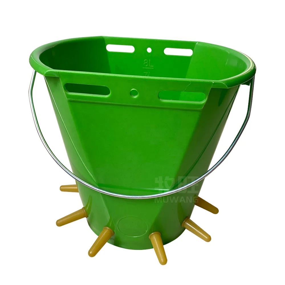 Factory Sale Animal Feeder Calf Feeding Milk Bucket For calf Hanging with young animal milk feeding