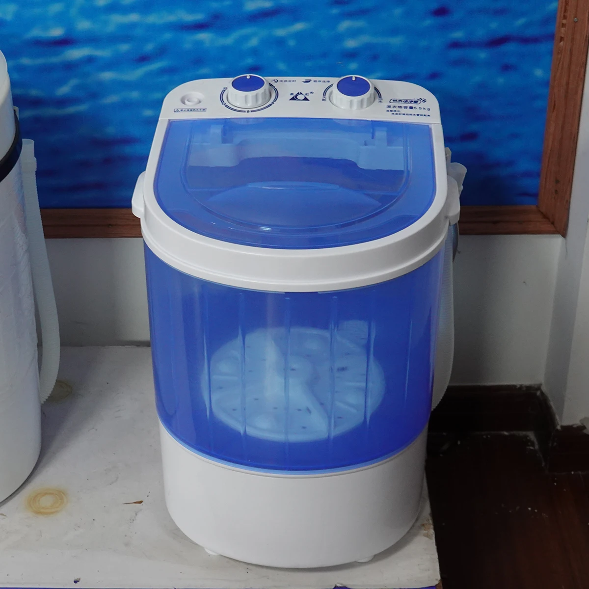 Portable washing machines clothes washers top-load washers Washing and dehydration Semi-automatic Mini Portable Washing Machine