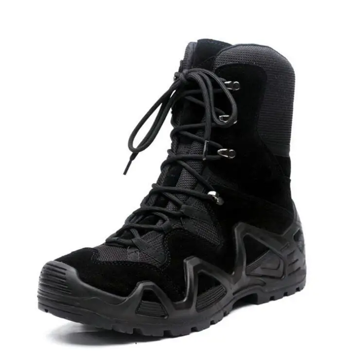 Hot Sale Durable Tactical Boots for Outdoor Sports Hiking Hunting Desert Adult High Ankle Safety Waterproof Tactical Boots
