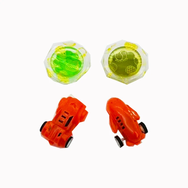 New Arrival  Fruit Flavor Jelly Cup Toy Candy with Pull Back Car for Kids