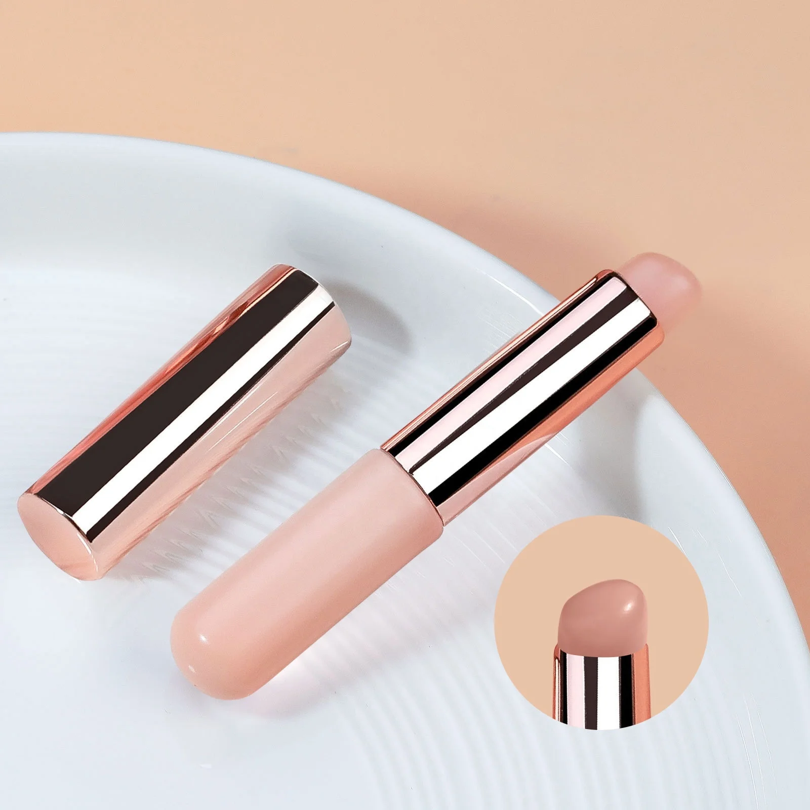 Manicure Gradient Silicone Nail Stamper Portable Embossed Multifunctional Nail Art Stamping with Seal