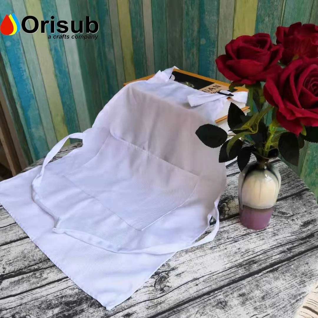 Blank sublimation print apron white plain apron for kids
