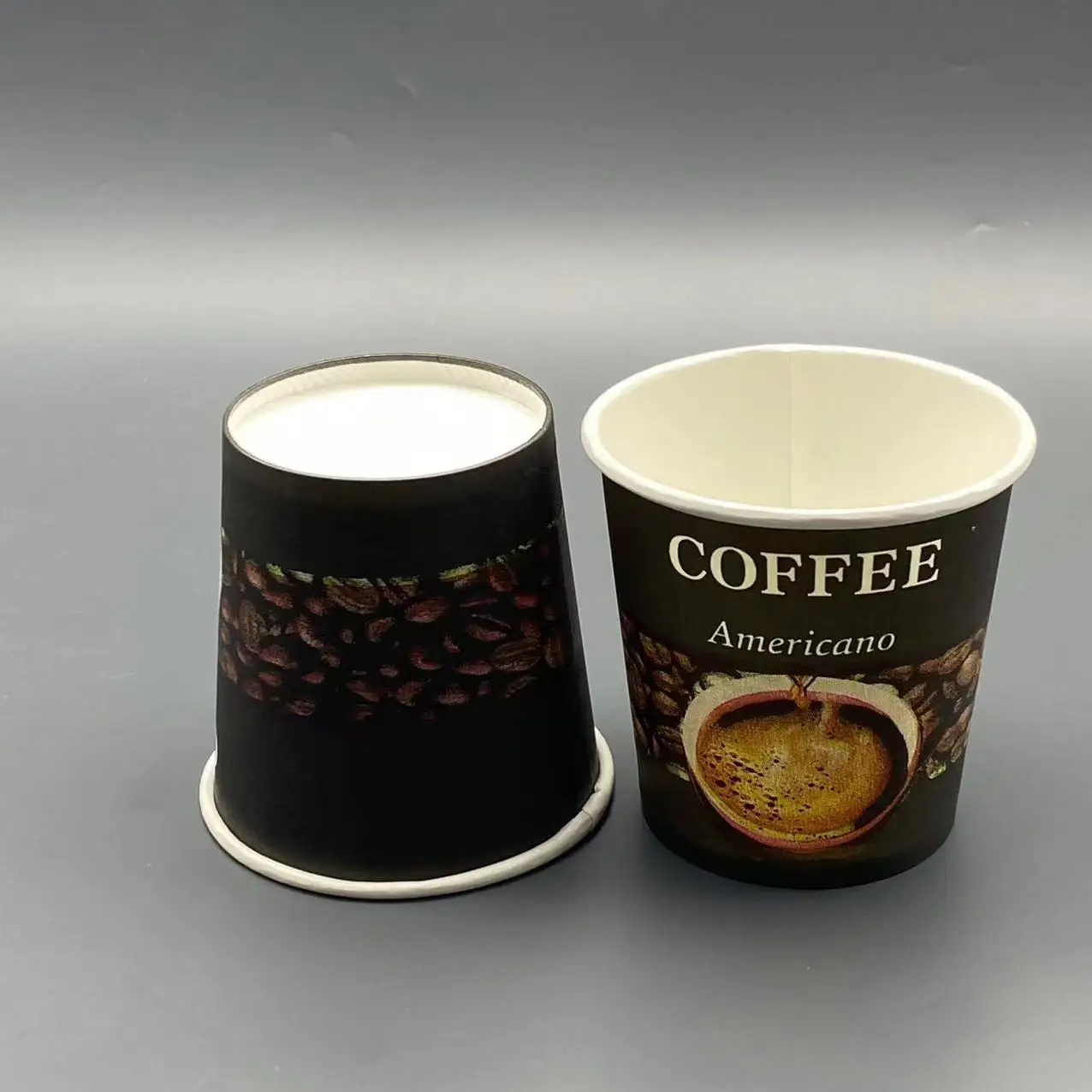 High Quality 4oz Single Wall Craft Paper Coffee Cups Disposable Cup Holder Wholesale Hot Drinks Custom Printing