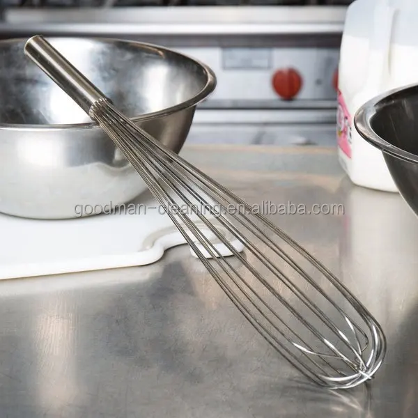 Kitchen Gadget Smallware  Bakery Cake Tool Sauce Stirring Milk Cream Mixing Whipper Stainless Steel Manual Egg Beater Whisk