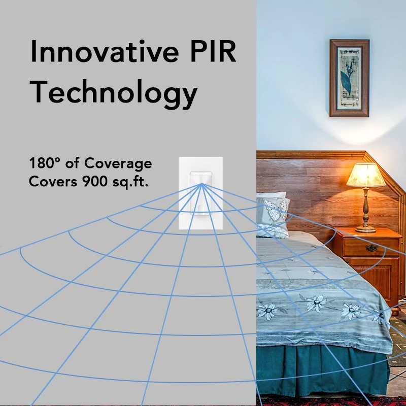 120v-277v 220v pir wireless intelligent adjustable human infrared inductive motion sensor switch for led light