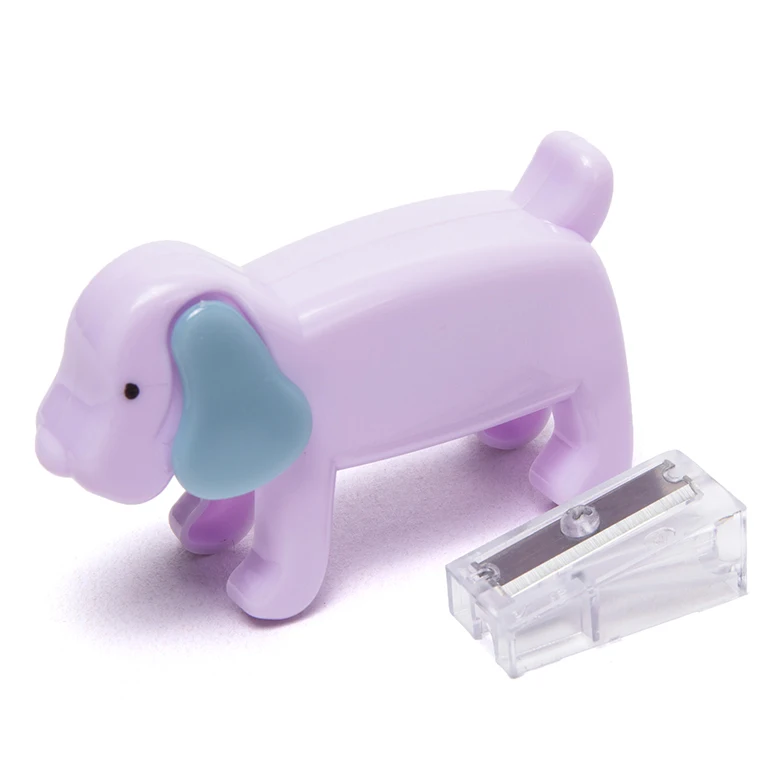 
patent kid safe children safe cheap wholesale high quality dog puppy hole cute baby animal shape pencil sharpeners for kids 