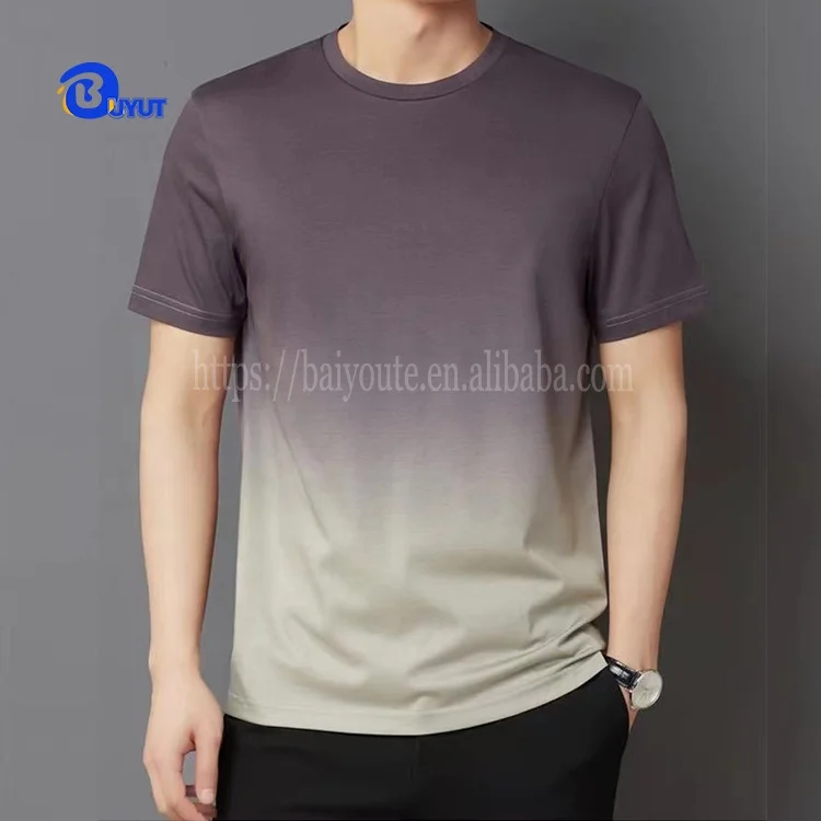 Mixed colors printed T Shirt with tie print Men sublimation Casual  Plain shirt and tie color combinations unisex t shirts