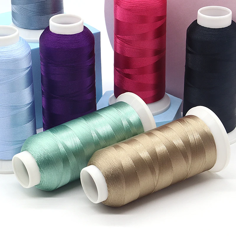 High Quality 720 Colors 120d/2 Polyester High Speed Embroidery Wire Computerized Embroidery Thread For Clothes