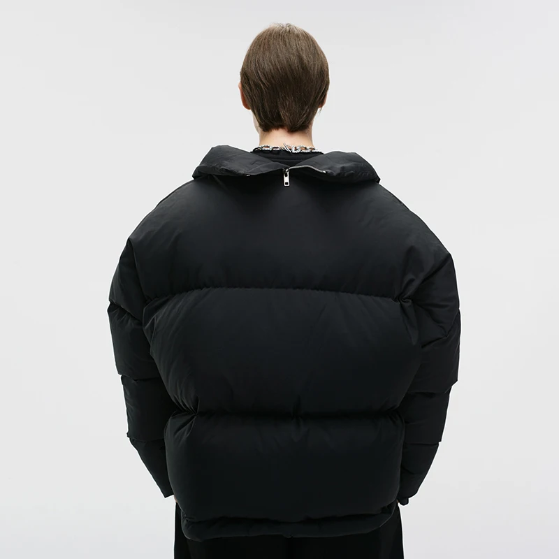 High Quality Custom Fashion Mens Warm Winter Down Coat Waterproof Windbreaker Casual Duck Down Puffer Jacket