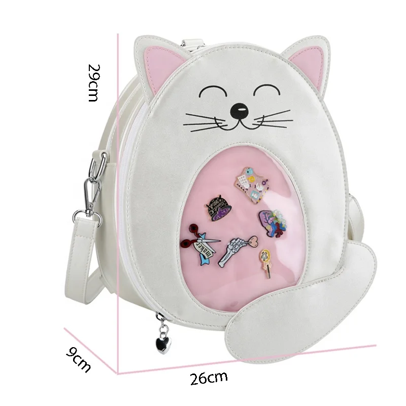 Custom Ita Bag Animal Shaped ITA Backpacks With Printing Convertible Crossbody Pin Display Purse