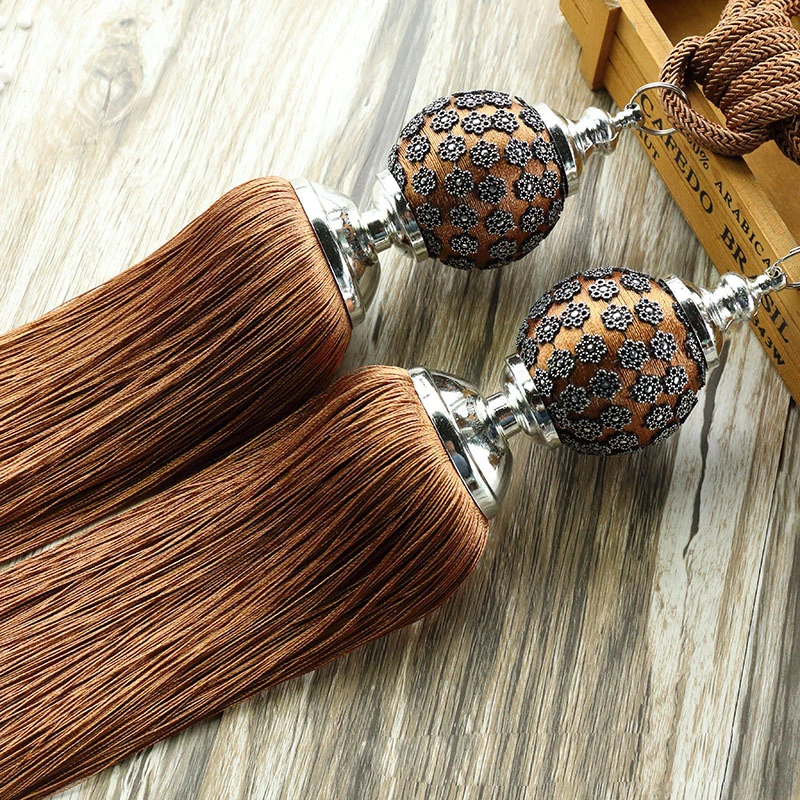 Exquisite plum curtain strap hanging ball European tassel hanging ball curtain buckle curtain rope strap