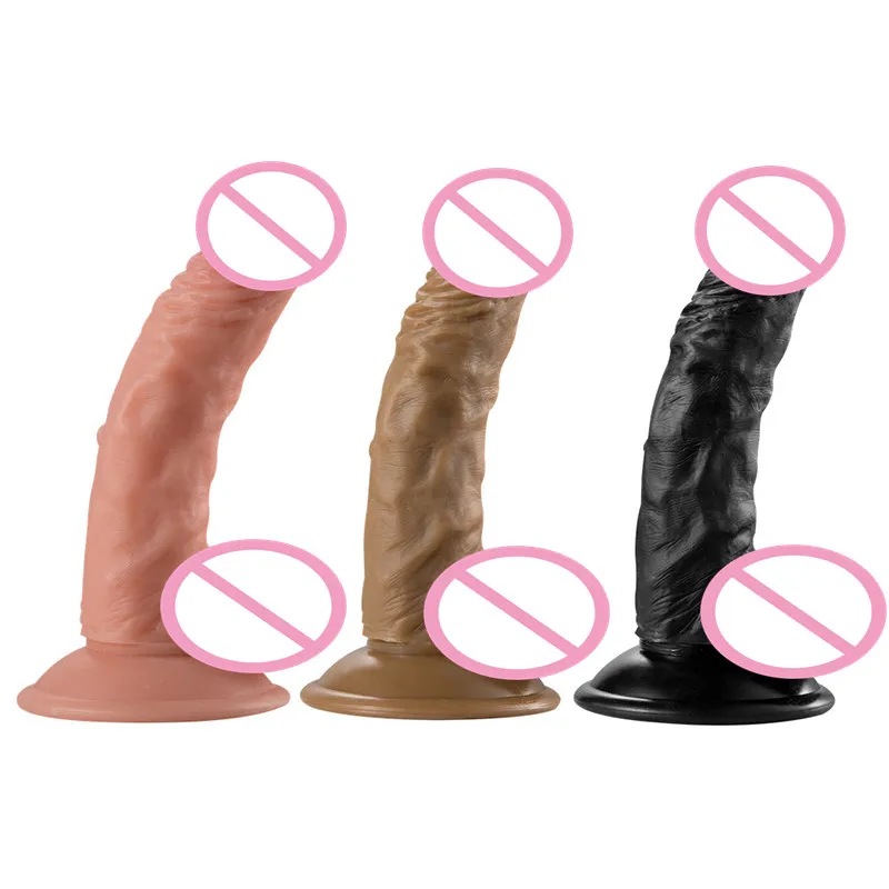 Realistic Penis Sexy Toys for Women Massage Flexible Adult Sex Product with Sucker Base Safe Sex Male Dildo Toys Dildo Anal
