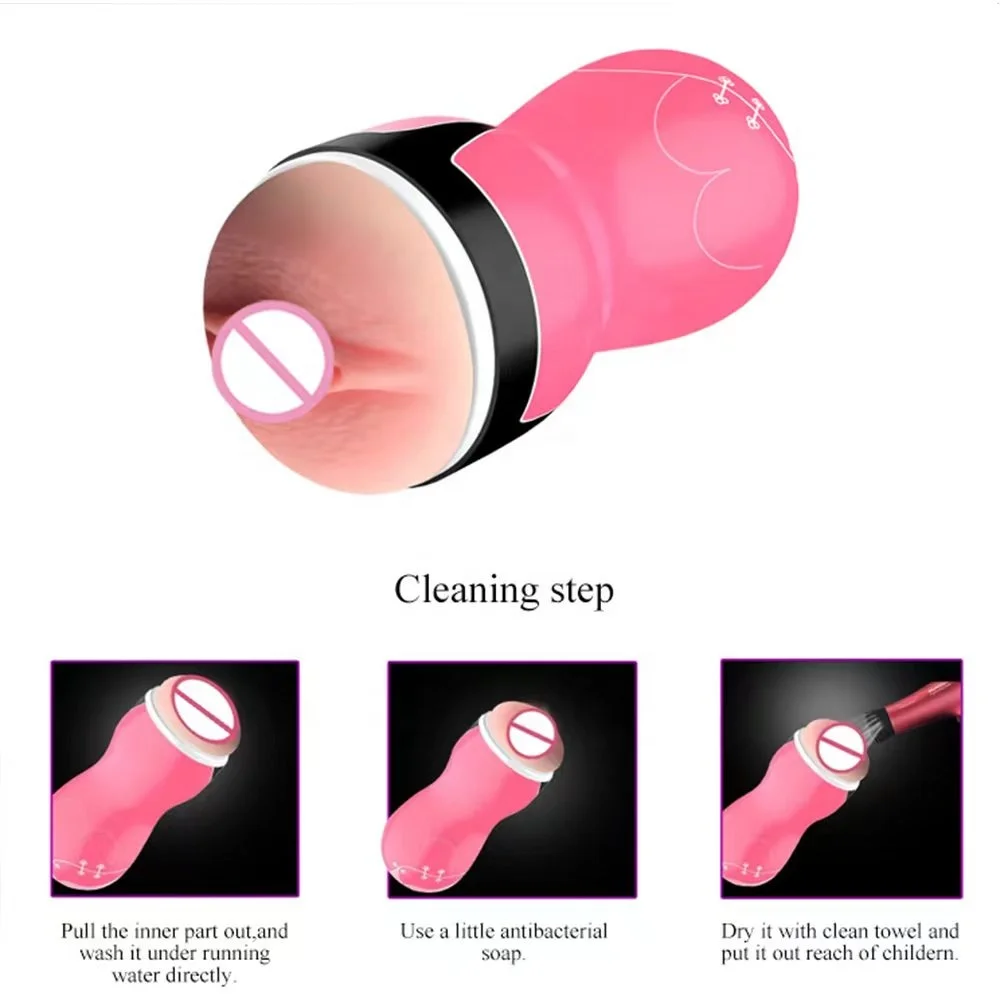 Hot selling Male Masturbator Cup Sex Toys Vagina Adult  Sex Products Male Masturbation Vacuum Pocket Cup for Men