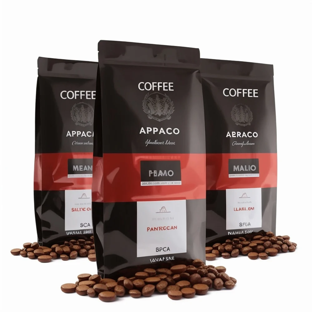 250g 340g 500g 1kg 10000g 2.5kg Side Gusset Aluminum Foil Coffee Bean Bag Packaging Bolsas Para Empaque De Cafe With Valve