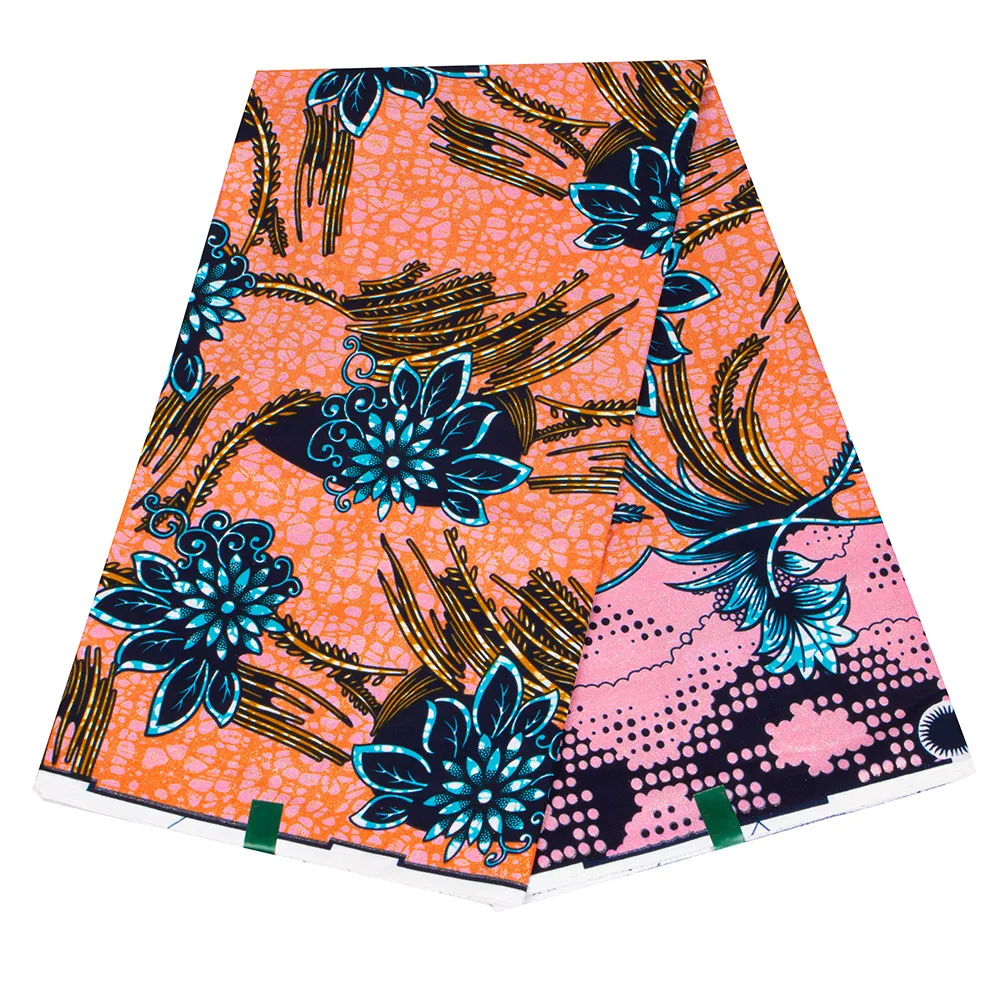 African Wax Fabric Ankara prints Eco-friendly Textile 100% Cotton Fabric Batik Wax Fabric For Garment