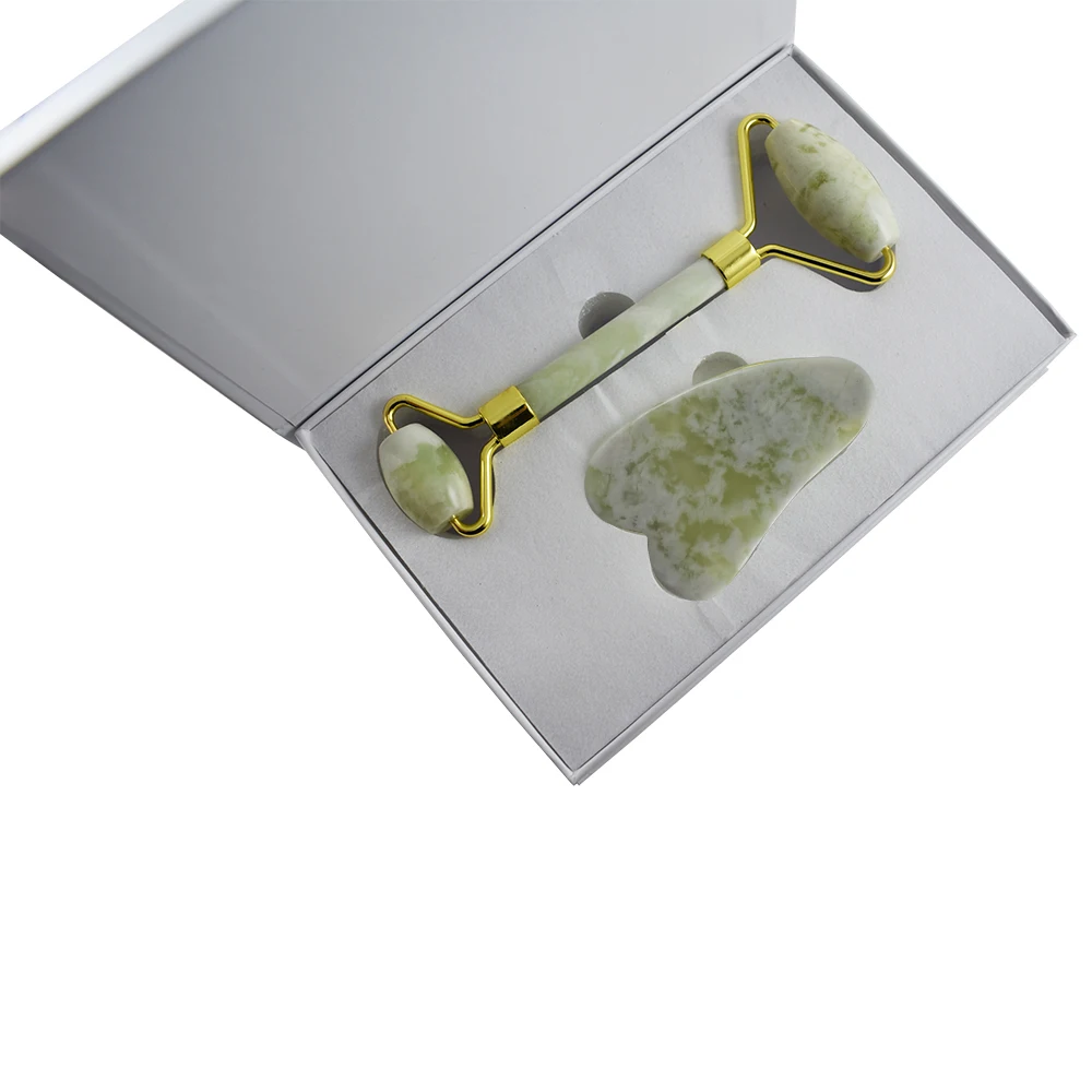 High quality gua sha Thin face detachable anti-aging ice jade roller