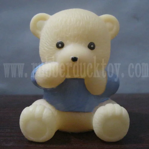 promotional rubber bear toy, rubber animal teddy bear bath toy, rubber bear toy