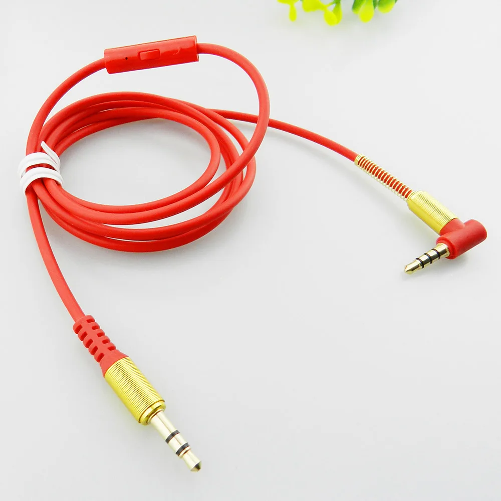 Audio Cable with Microphone 3.5mm Male to Male Cable Headphone Cable Auxiliary Cord for Home Car Stereos