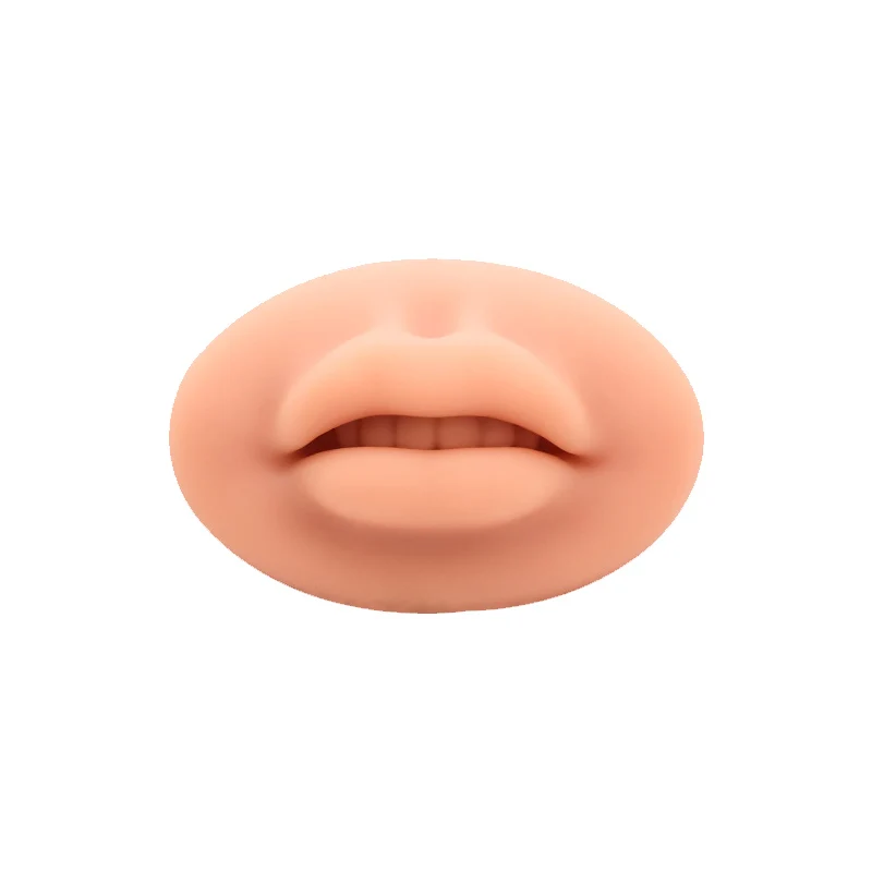 IRISMANLI Newest Design Realistic Embroidery Lip Practice Soft Microblading Silicone Practice Lips For Training
