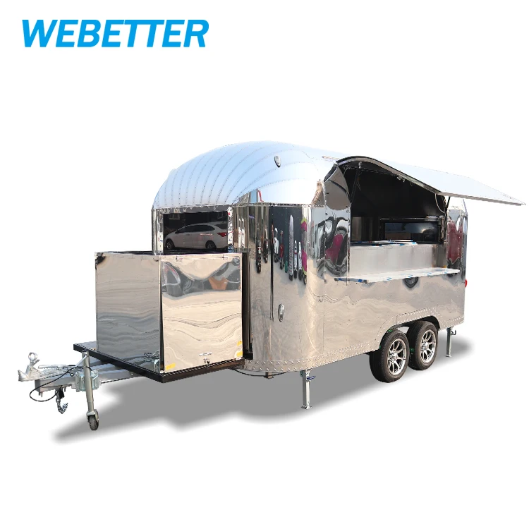  Мобильная тележка WEBETTER для фаст-фуда с сертификатом CE передвижная обеда наружный кухонный прицеп