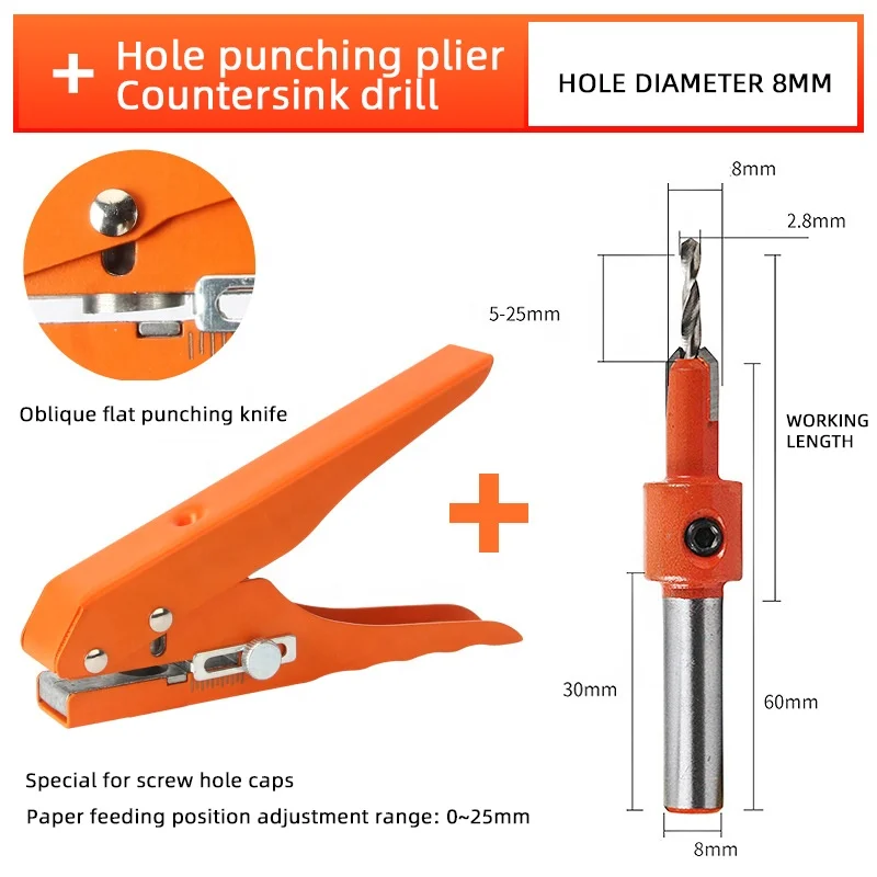 8/10/12/15mm Iron PVC Card Edge Sealing Strip Punching Plier Woodworking Diy Tool Edge Banding Punching Plier