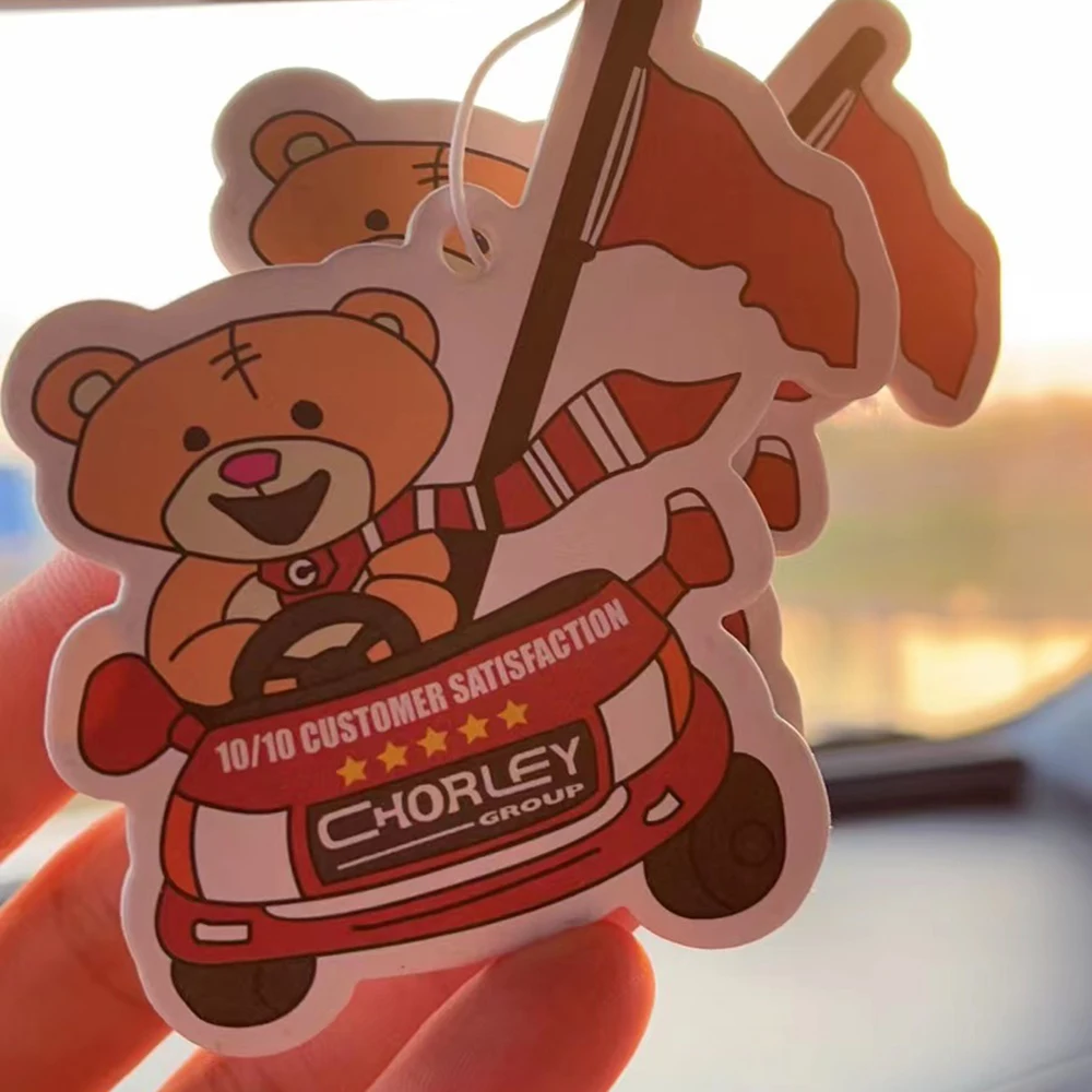 Custom logo Perfume Paper Car Hanging Car Air fragrance Freshener for Different Shapes Scents