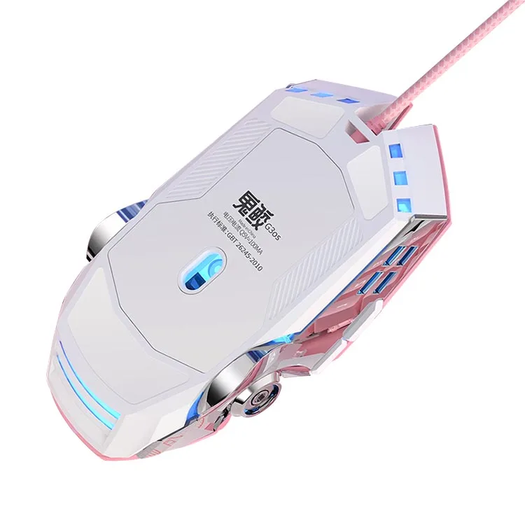 7 Keys Gaming Mouse Electroplating Luminous Frosted Coating Comfortable Feel Mechanical Mouse