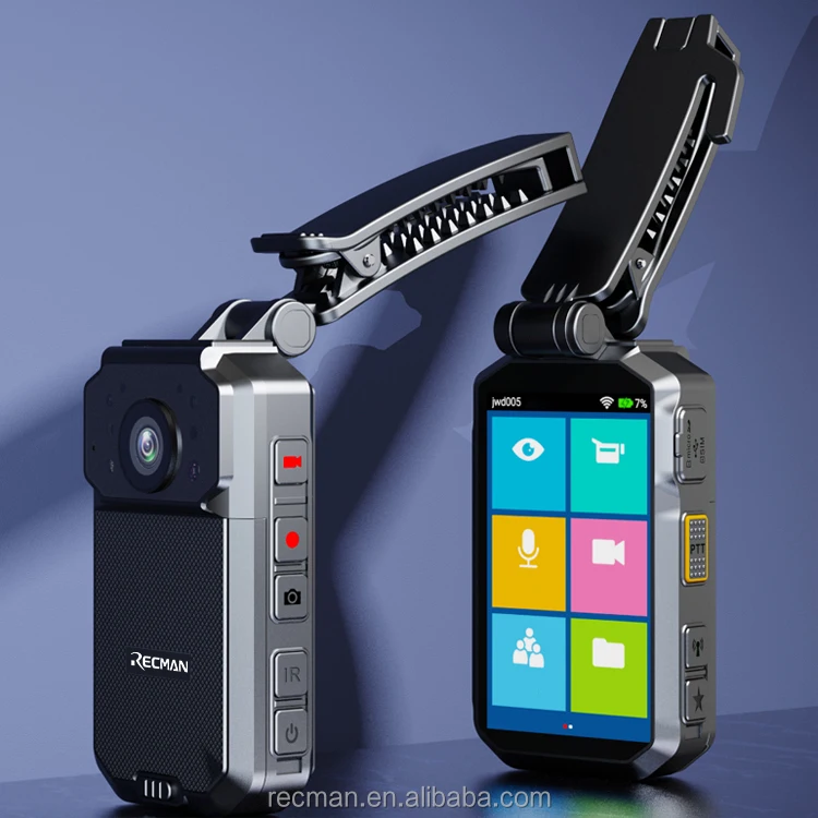 High Quality 4G 3.1 inch IPS Touch Screen Police Body Camera with BT/WIFI/GPS Full HD 4K Video Recorder Camera