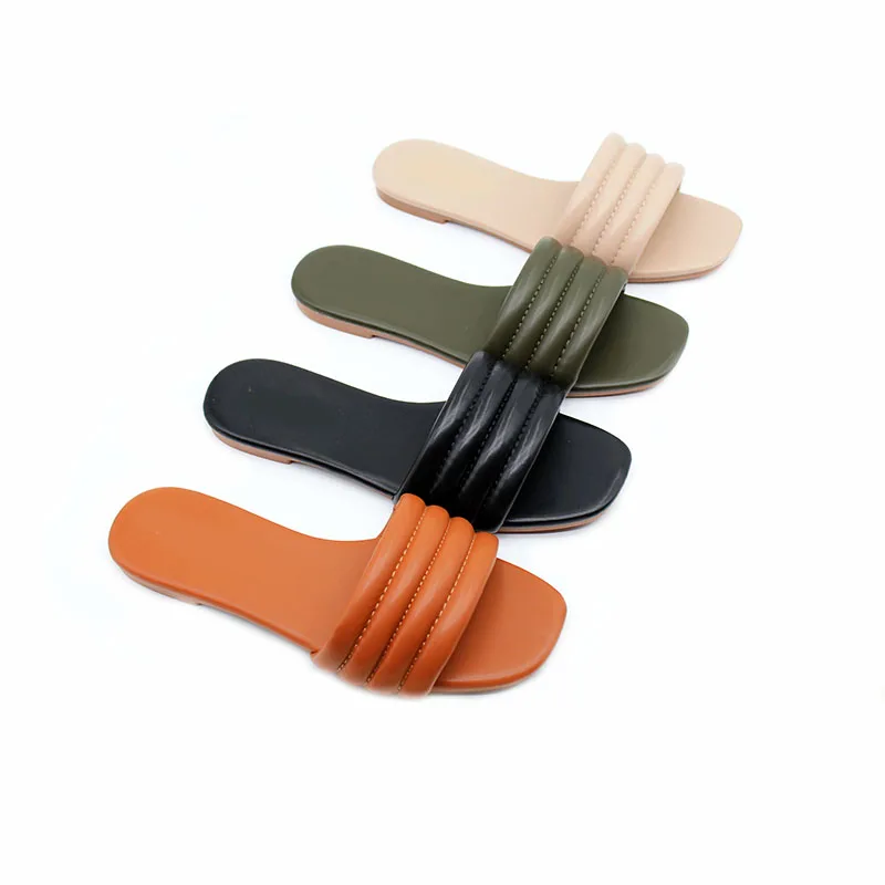 High quality Mori department summer fashion new slippers car suture breathable outdoor wear simple ladies flip-flops
