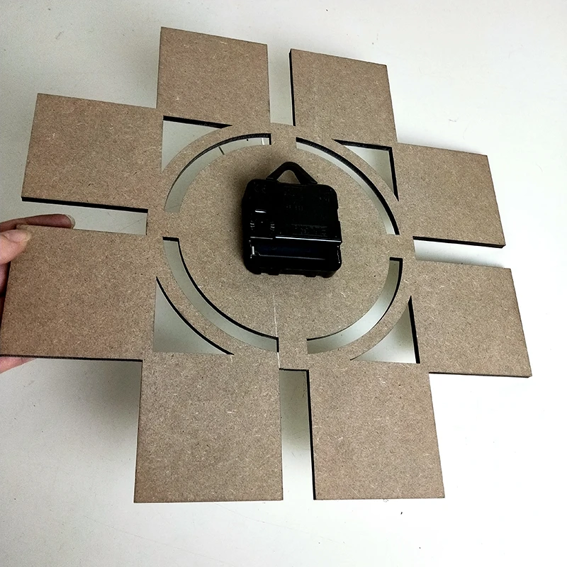 SHABBY ROUND WALL CLOCK CHIC MDF WOODEN HOME Vintage  White Antique Flower Decor Europe Box Window Style for dye sublimation